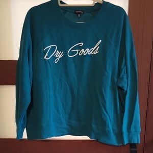 Teal Sweatshirt by Originality Dry Goods Size Medium